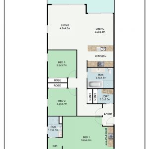 Jervis Bay Executive Apartment Floor Plan